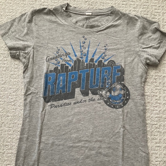 Bioshock Rapture Heather Grey Tee Size Small - Picture 1 of 3